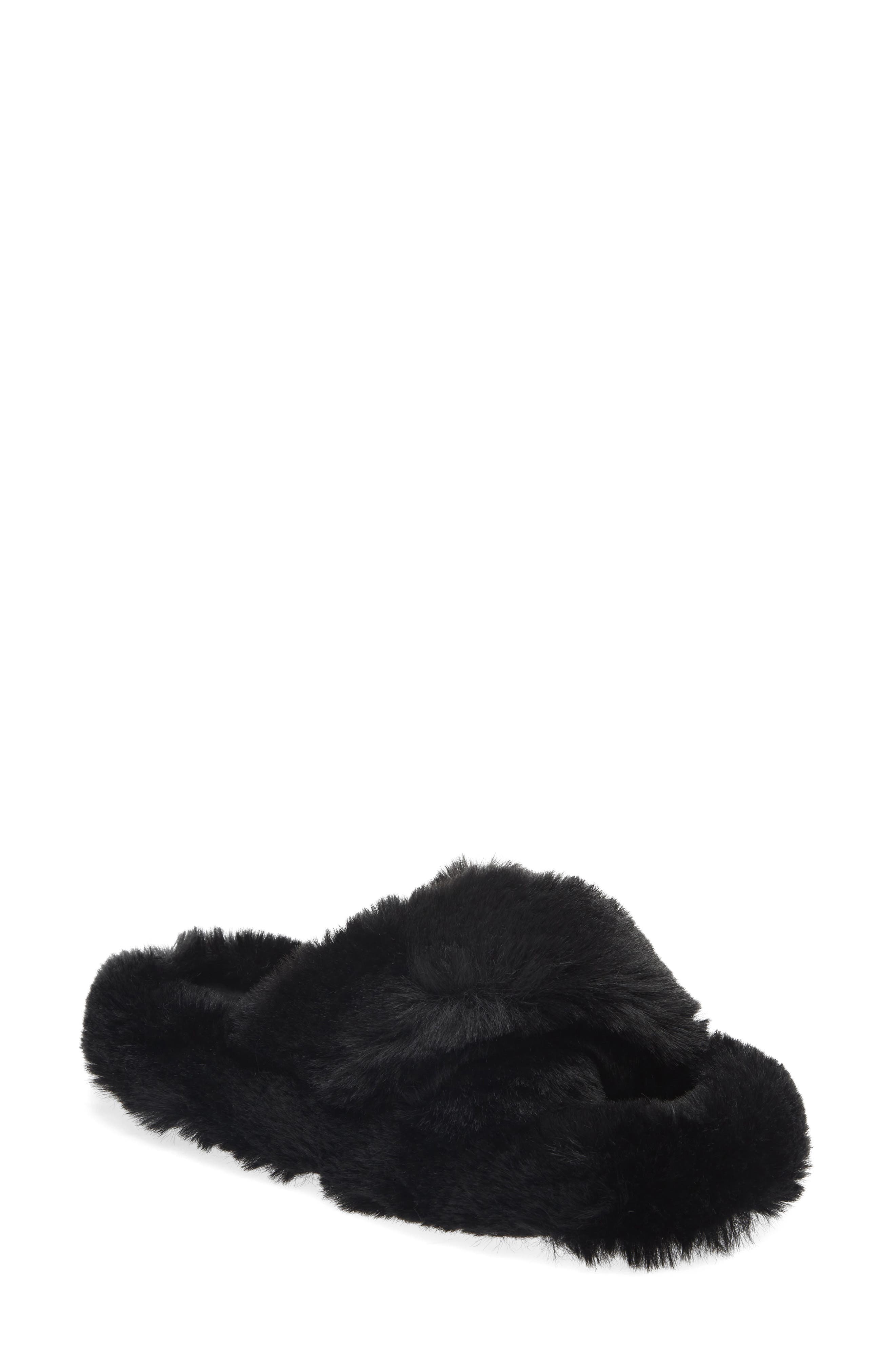 Abound Sonya Faux Fur Slipper, Main, color, 