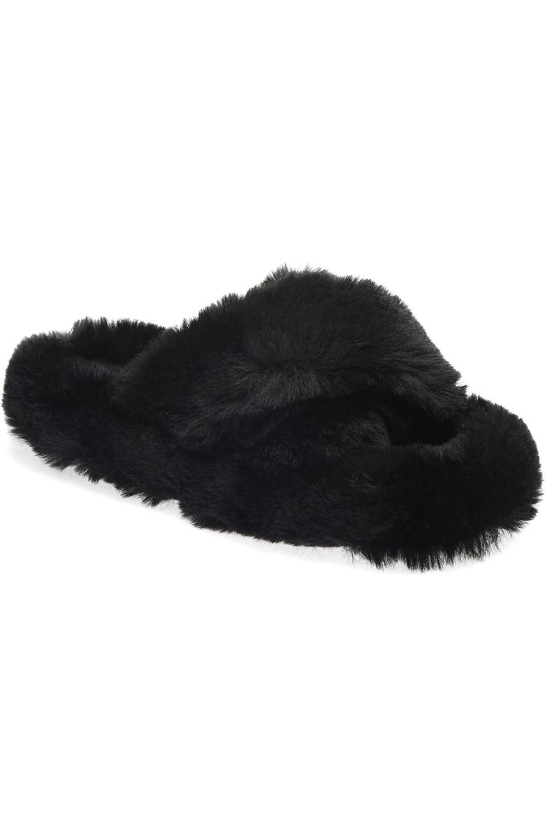 Abound Sonya Faux Fur Slipper, Main, color,