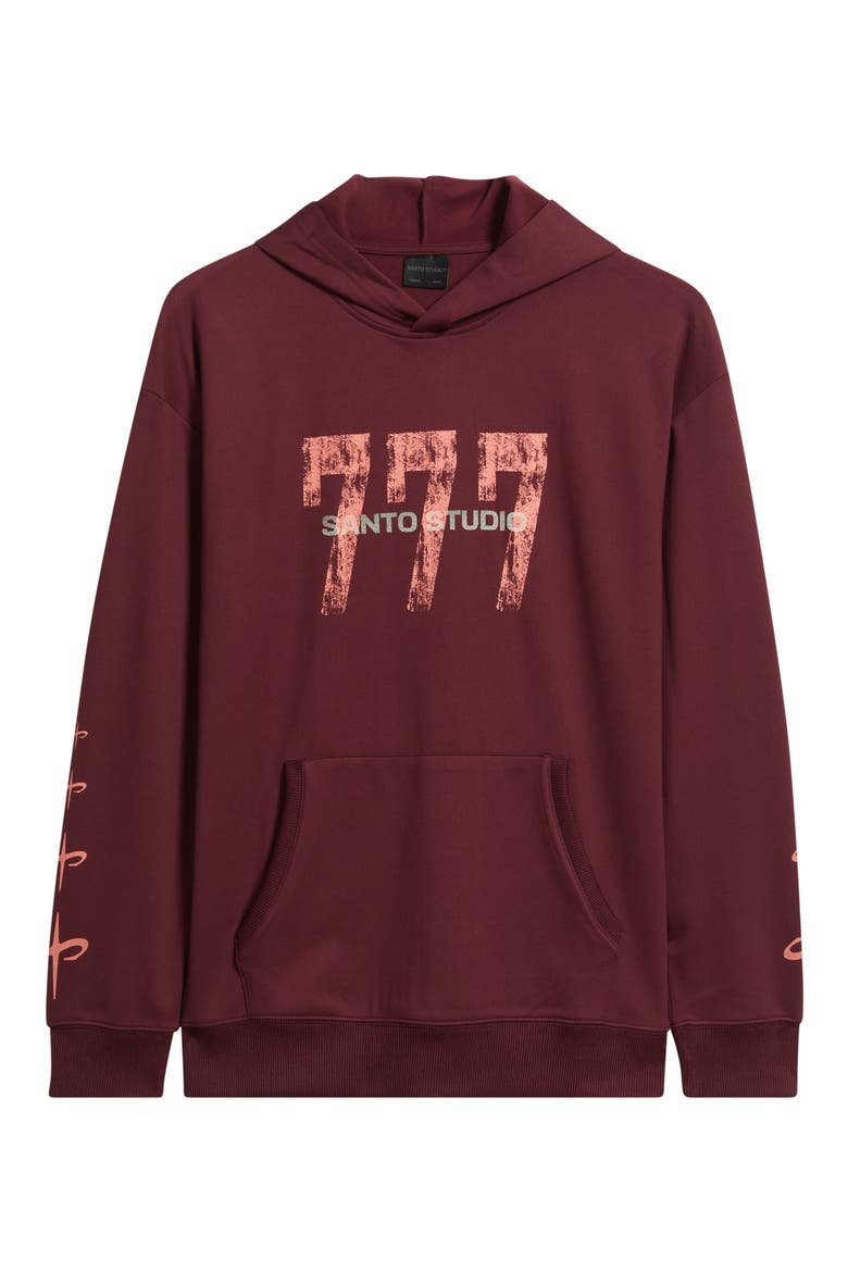 Tempo 777 Enjoy Comfort Comfort Fleece Graphic Hoodie, Alternate, color, MERLOT
