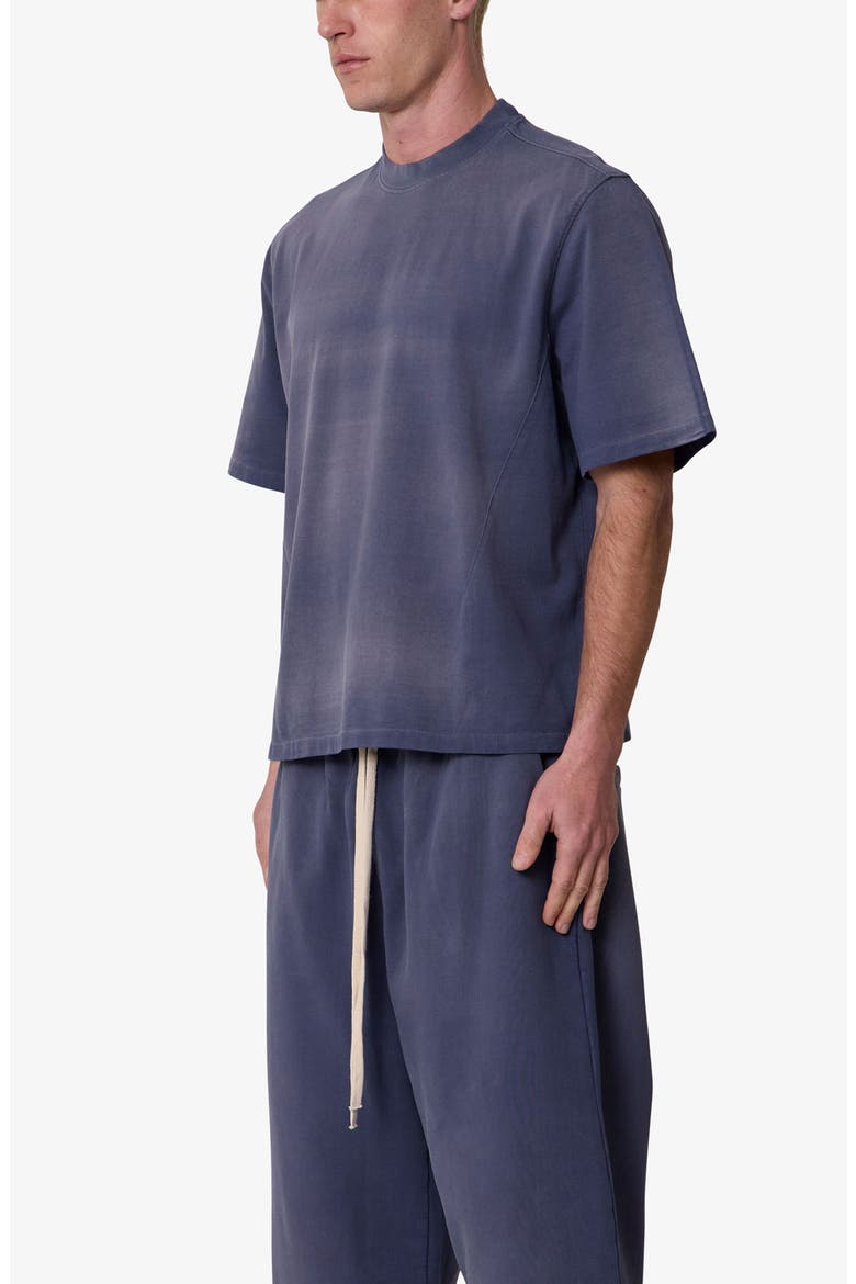 Dart Washed Cotton T-Shirt, Alternate, color, WASHED NAVY