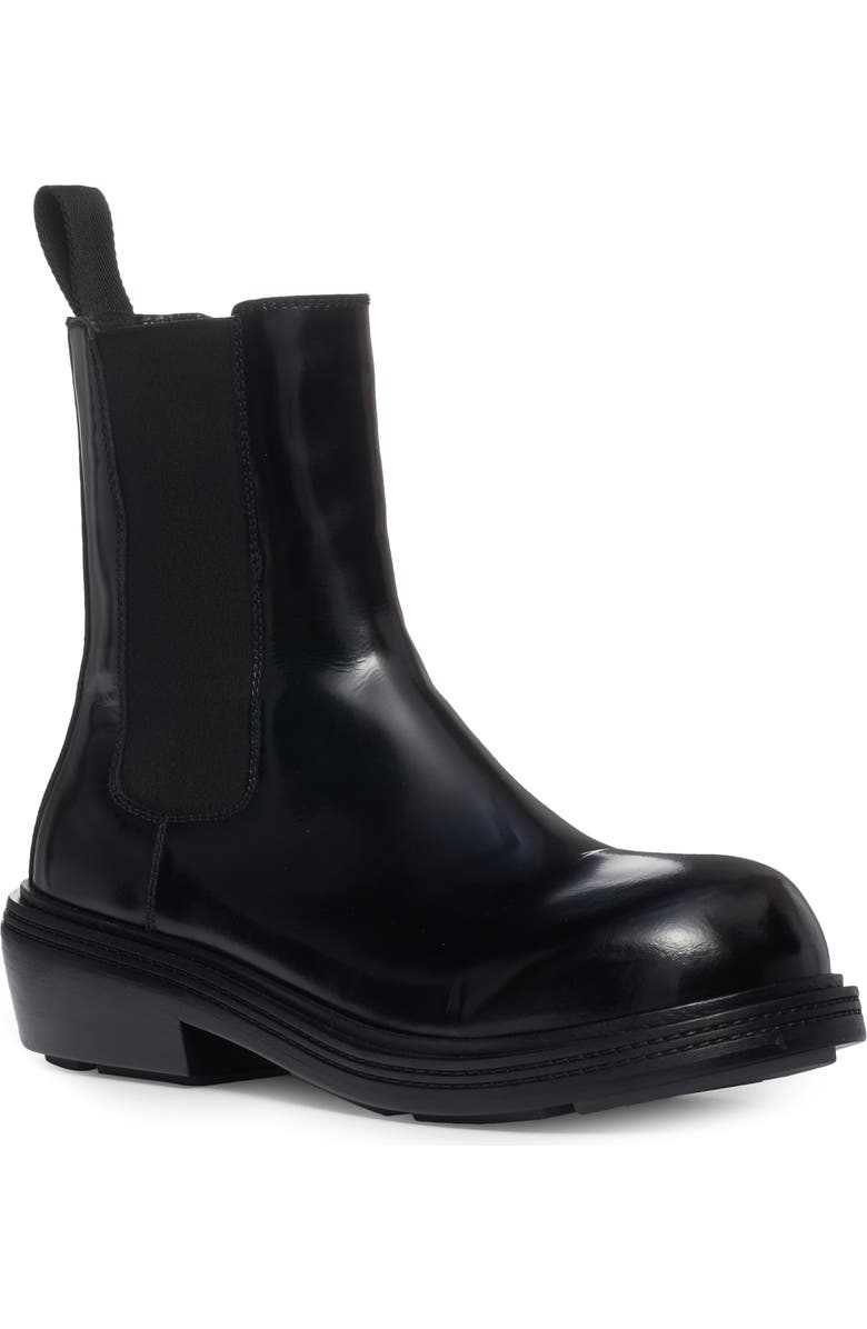 Bottega Veneta Round Toe Chelsea Boot, Main, color, Black