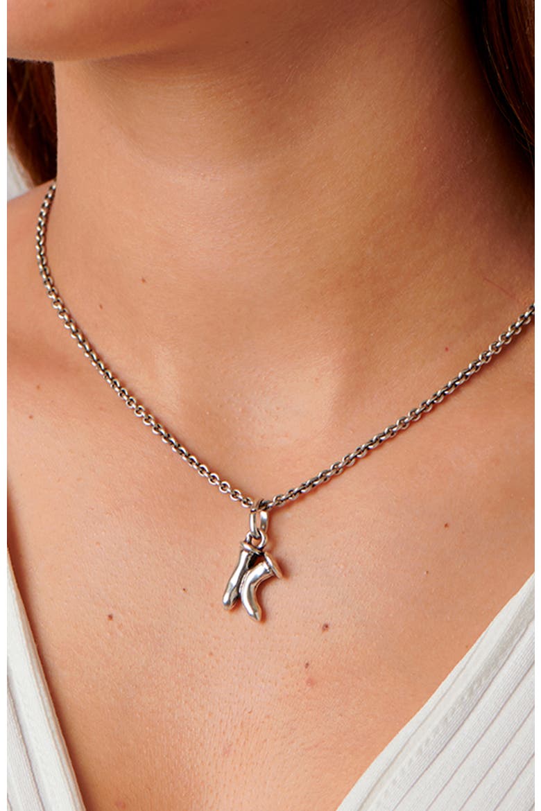 Sterling Silver-Plated Letter K Charm, Alternate, color, Silver