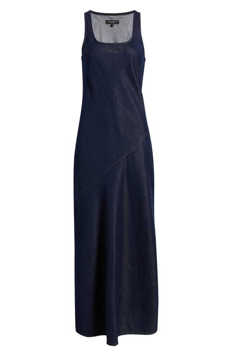 rag & bone Daisy Denim Maxi Dress, Alternate, color, 