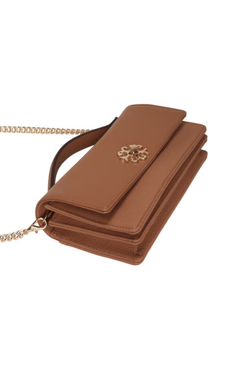 Gorski Top Handle Purse With Crossbody Chain In Black
