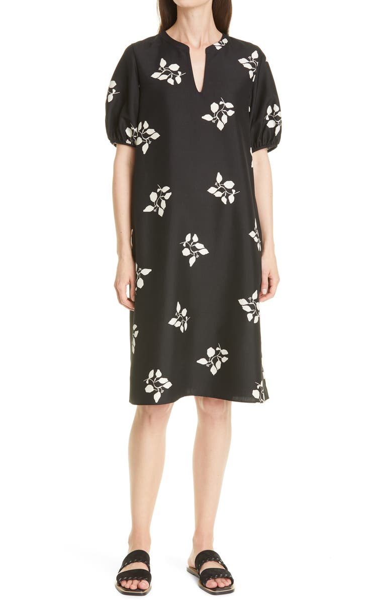 Lafayette 148 New York Ida Floral Silk Shift Dress, Main, color,