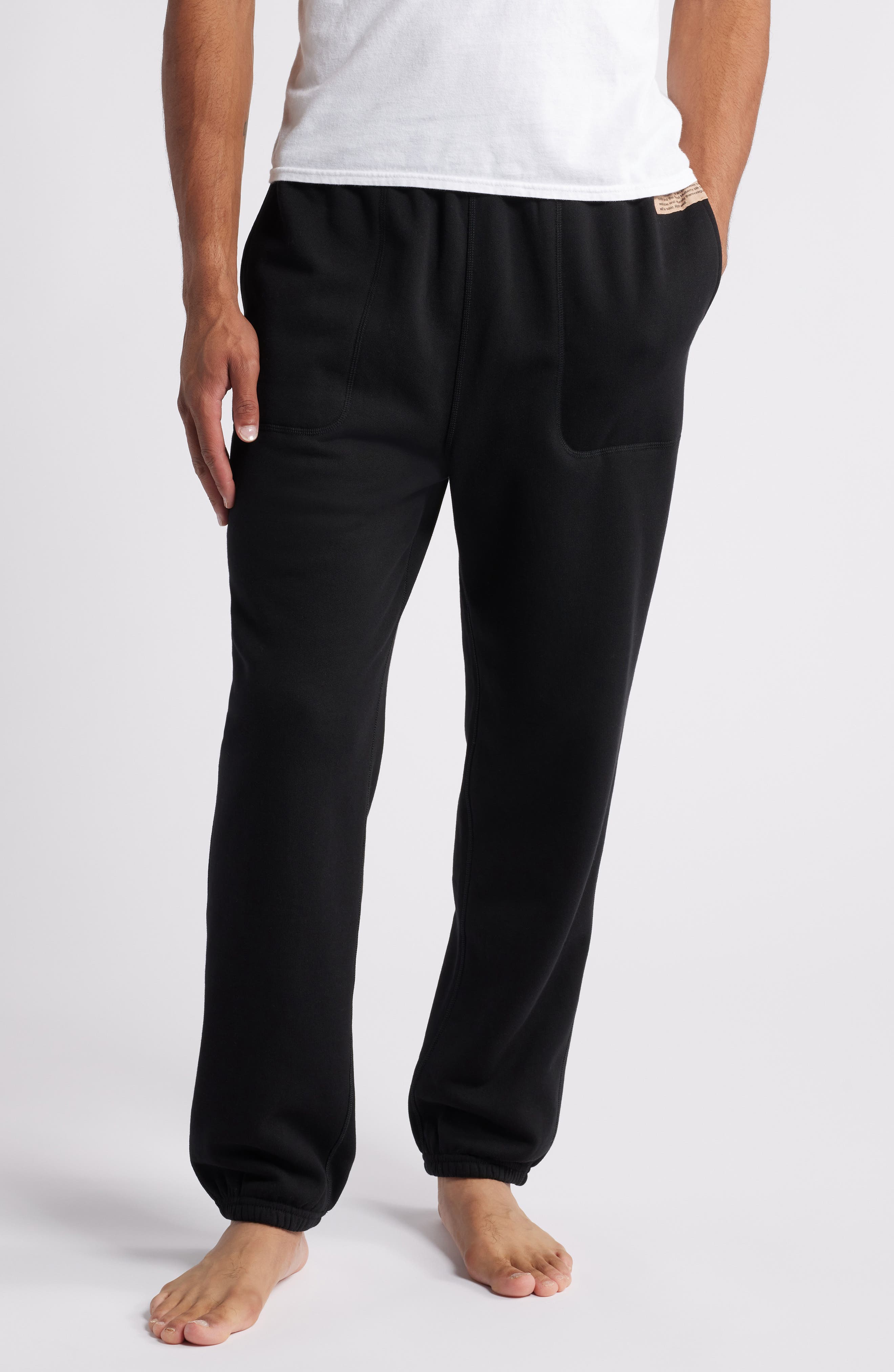 Lunya Silksweats™ Reversible Lounge Joggers in Immersed Black 
