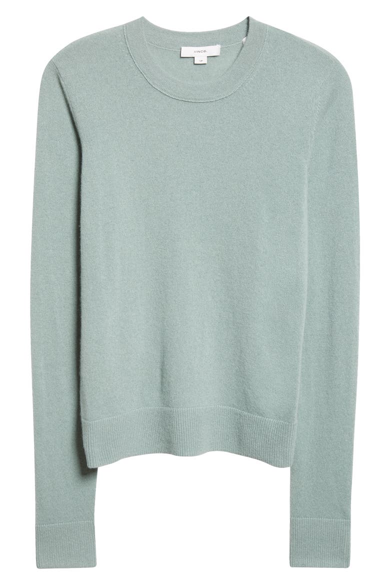 Classic Crewneck Cashmere Sweater, Alternate, color, PISTACCHIO