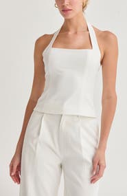 CRESCENT Tailored Halter Top