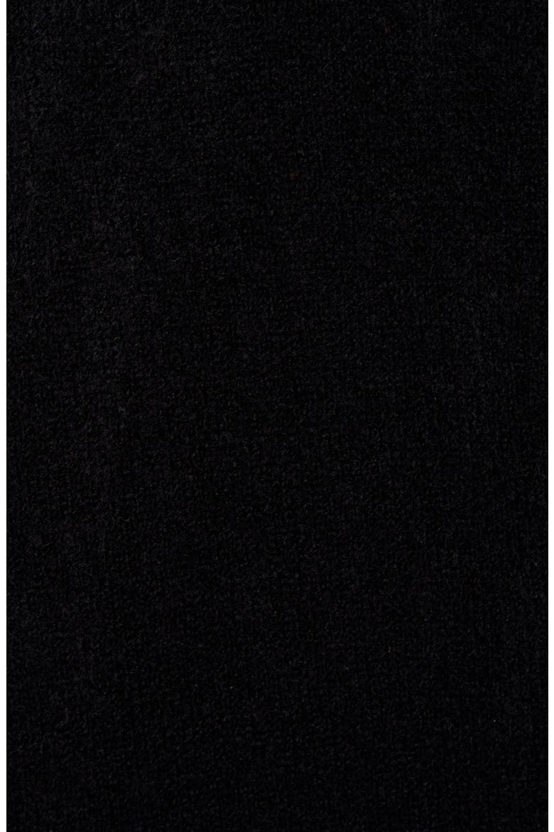 Rib Knit Detail Cardigan, Alternate, color, BLACK