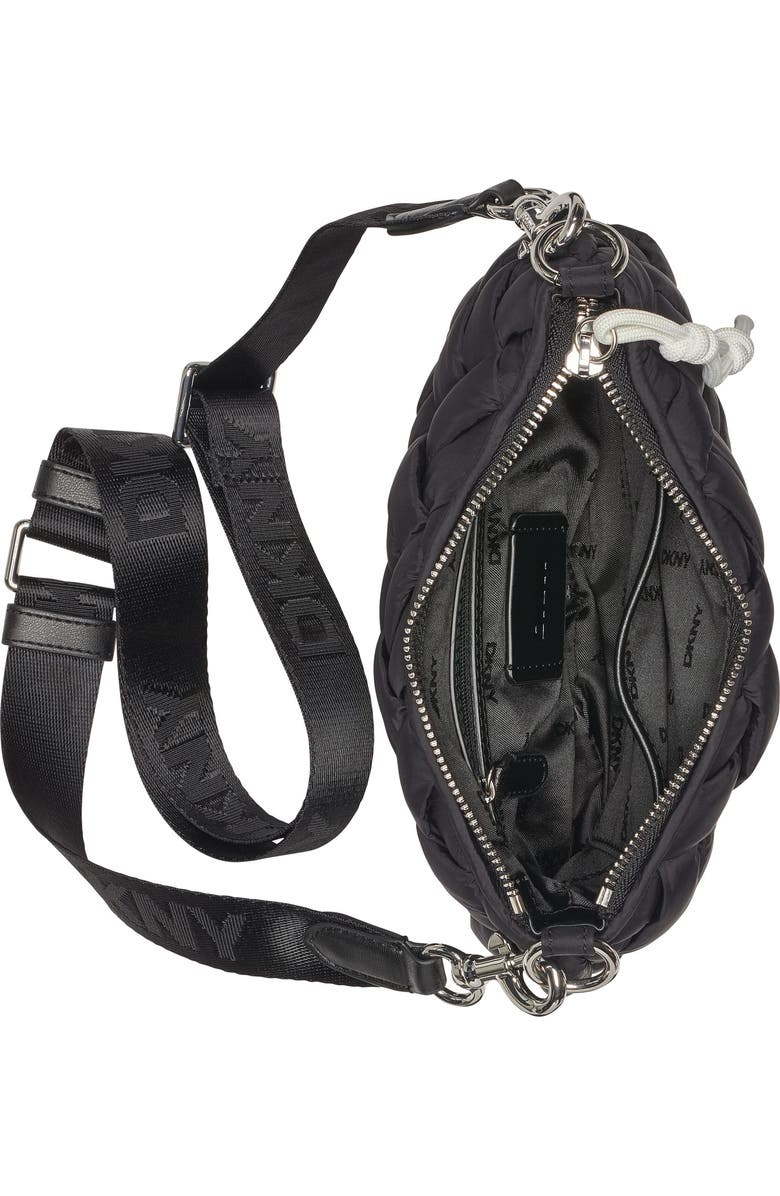 DKNY Nadia Crossbody Bag, Alternate, color, Black/Silver