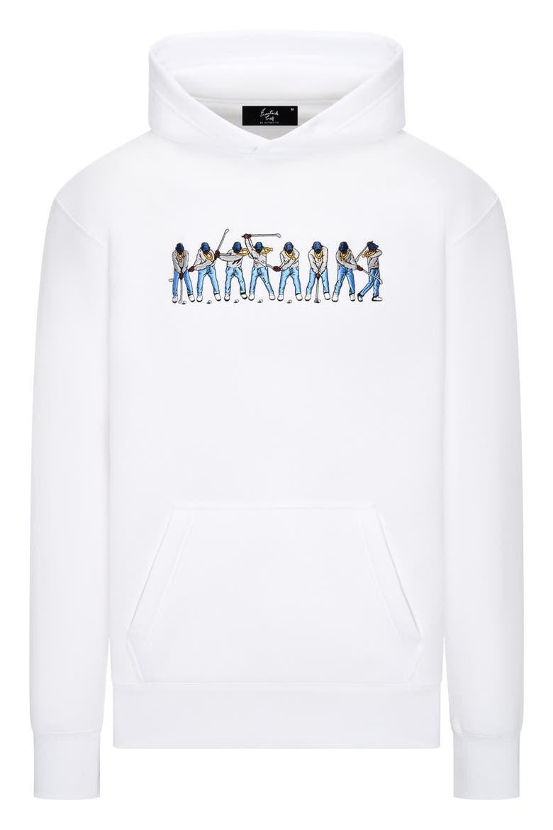Sequence Fleece Hoodie, Main, color, BRIGHT WHITE