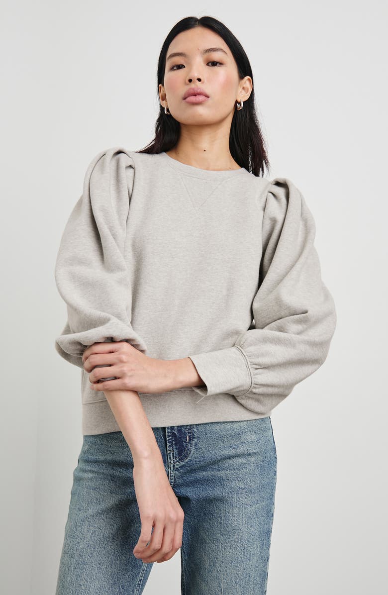 Rails Tiffany Balloon Sleeve Cotton Sweatshirt, Alternate, color, 