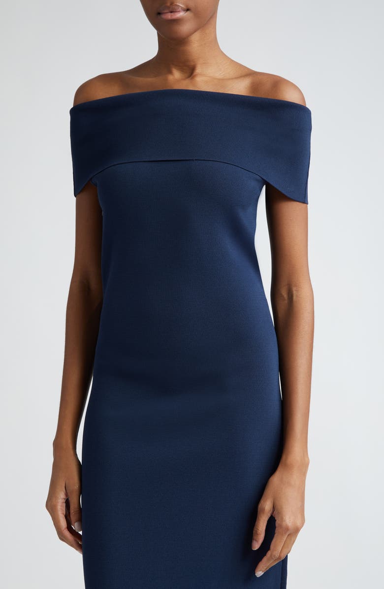 Max Mara Studio Aulla Off the Shoulder Knit Dress, Alternate, color, 