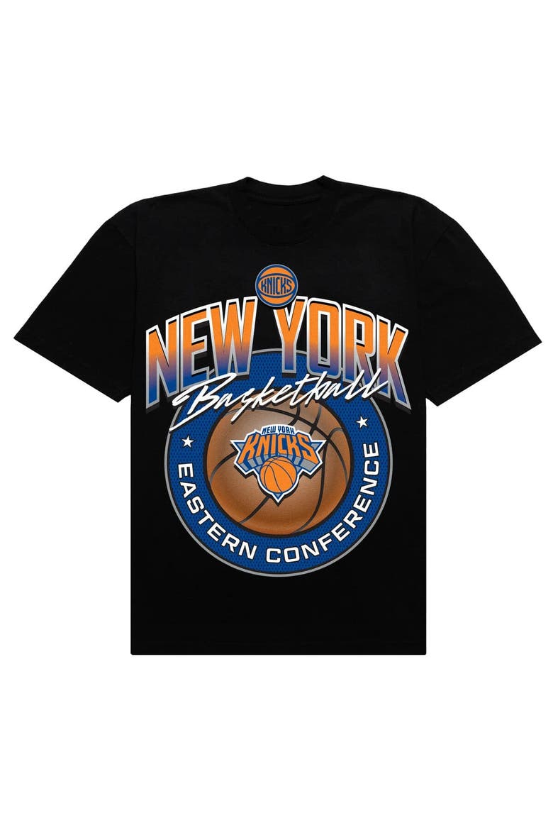 Men's Authmade Black New York Knicks Basketball Mesh Premium T-Shirt, Alternate, color, Black
