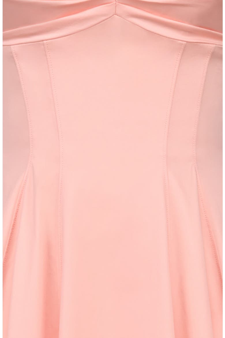 Dahlia Stretch Pima Cotton Cocktail Dress, Alternate, color, PEACH