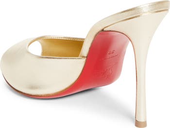 Me Dolly Peep Toe Slide Sandal