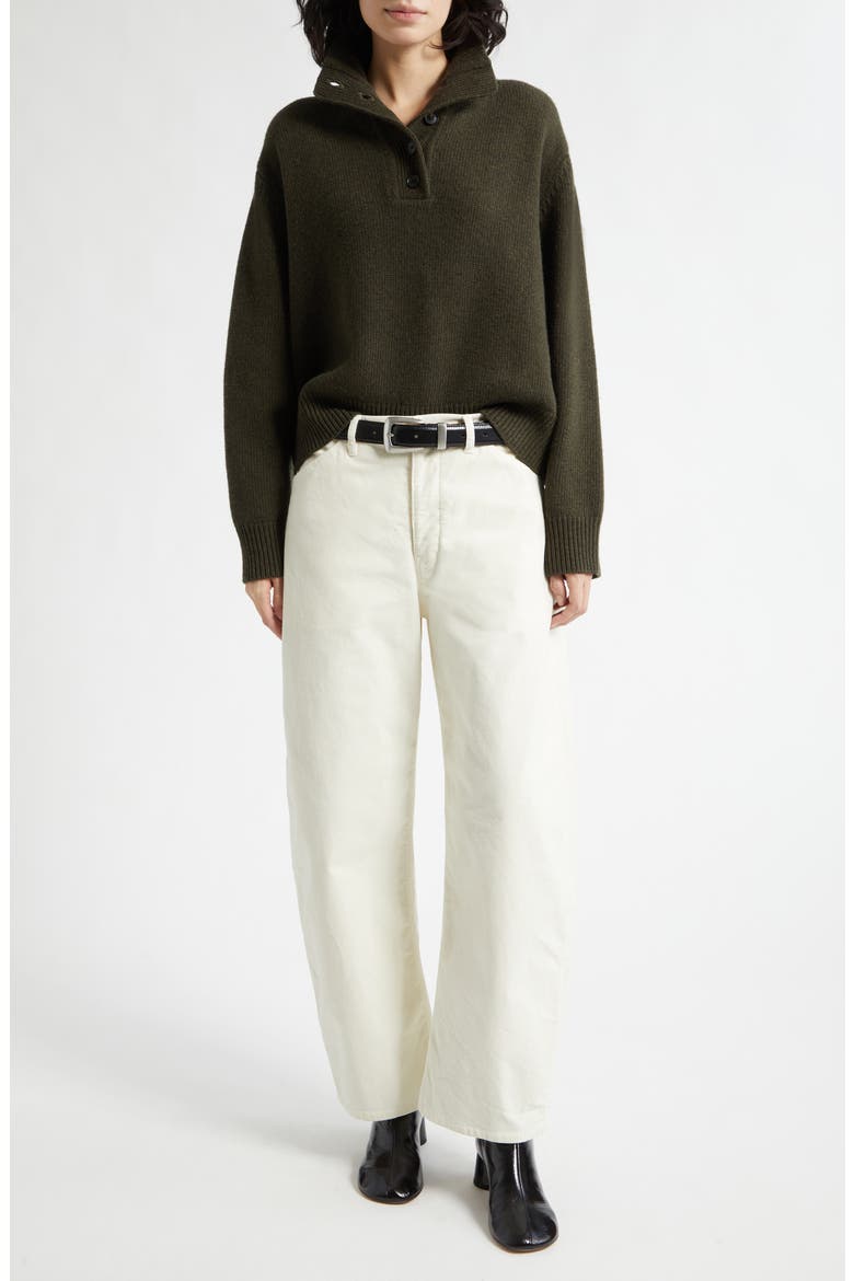 Tribeca Barrel Leg Corduroy Pants, Alternate, color, STONE