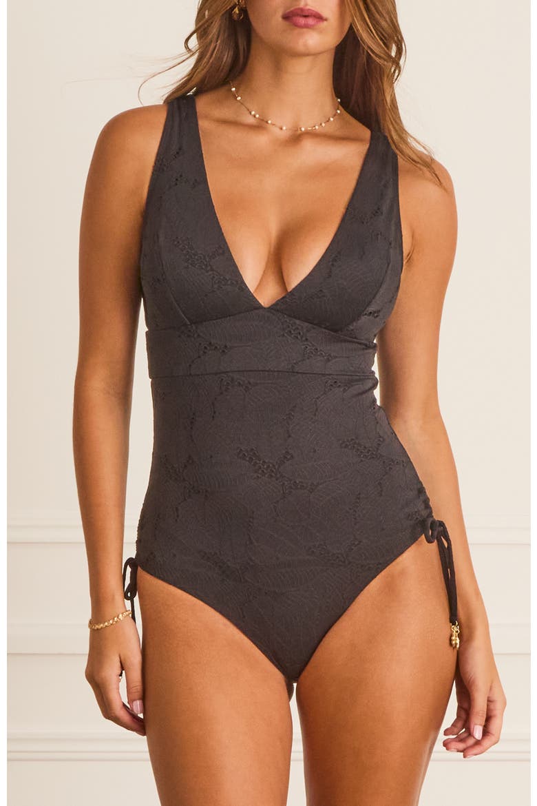 V-Neck DD/E Cup Jacqueline One Piece, Main, color, Black