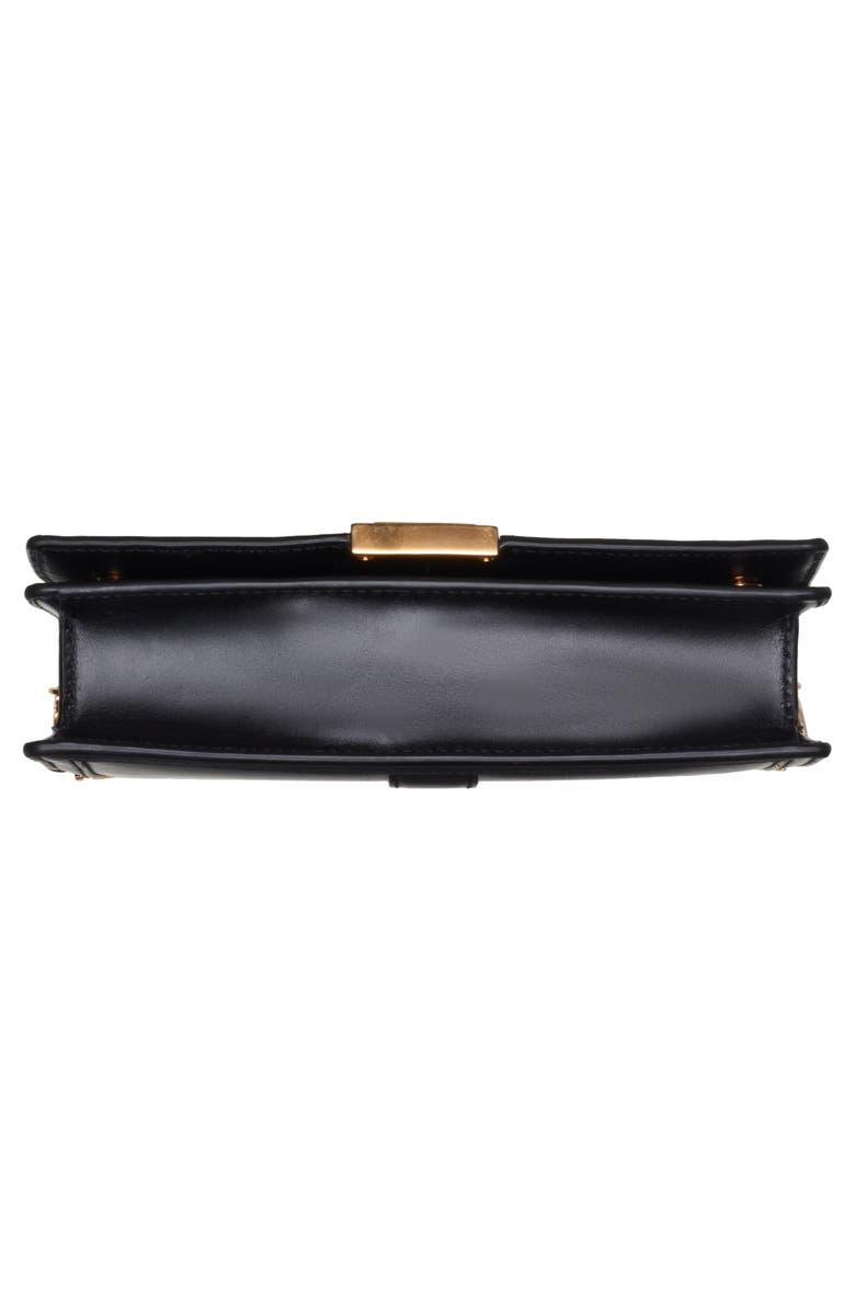Versace Greca Goddess Leather Clutch, Alternate, color, 