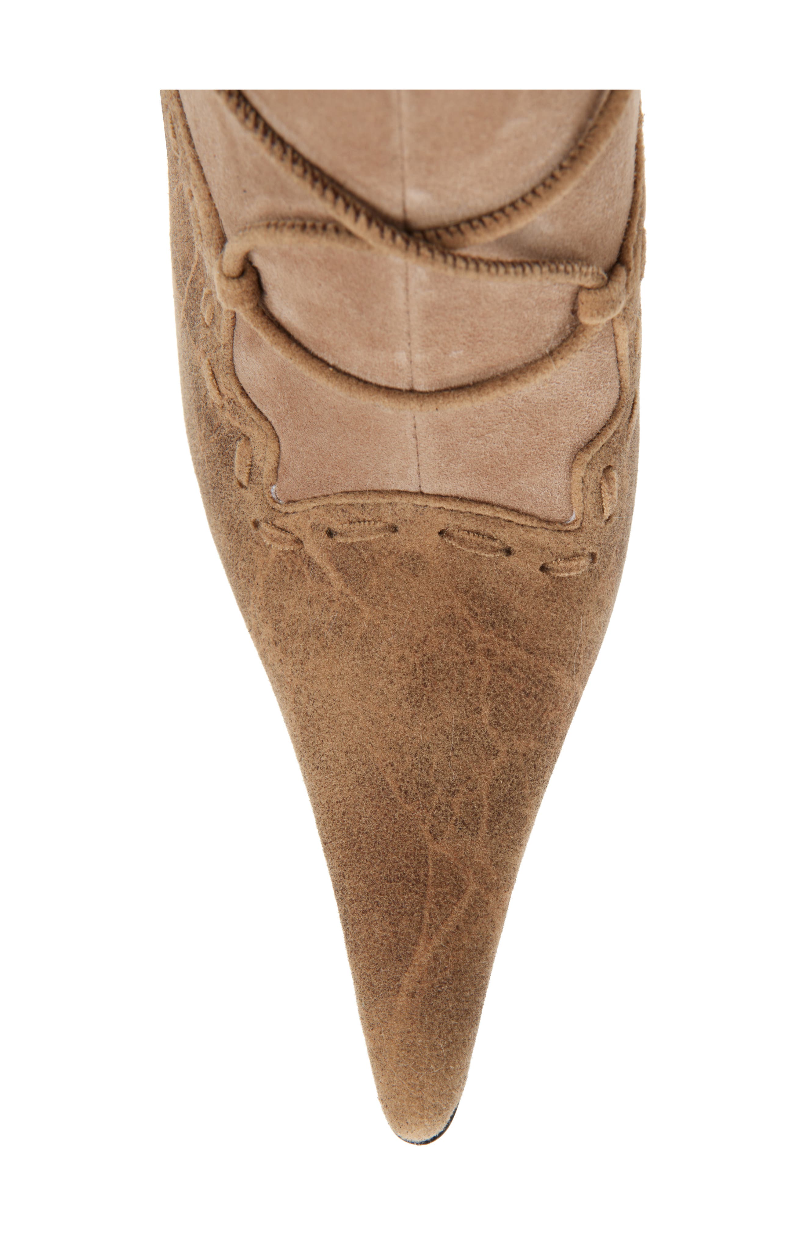 Jeffrey Campbell Verbier Knee High Boot, Alternate, color, Beige Combo