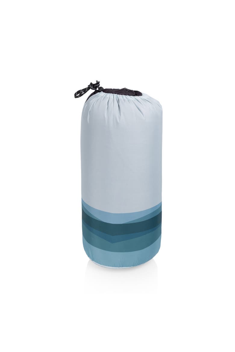 Aura Outdoor Puffer Blanket, Alternate, color, Morning Ocean