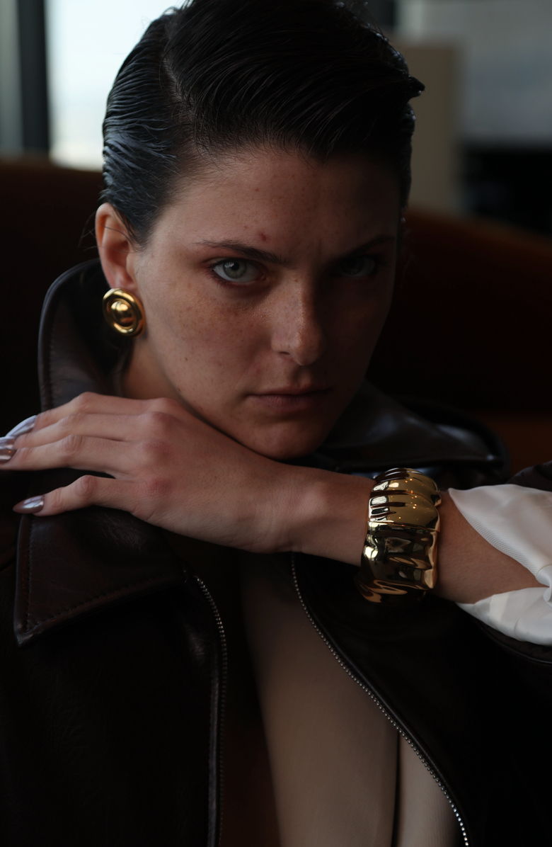 Kellery House Gold Earrings, Alternate, color, Gold