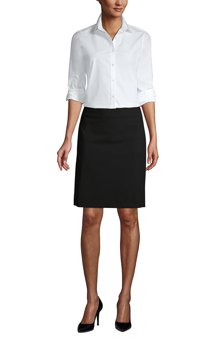 Lands' End Washable Wool Skirt, Main, color, 