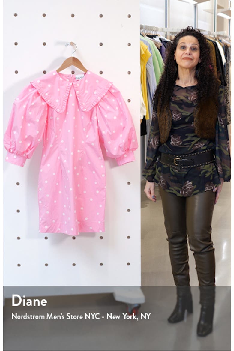 Polka Dot Print Organic Cotton Dress (Nordstrom Exclusive) video