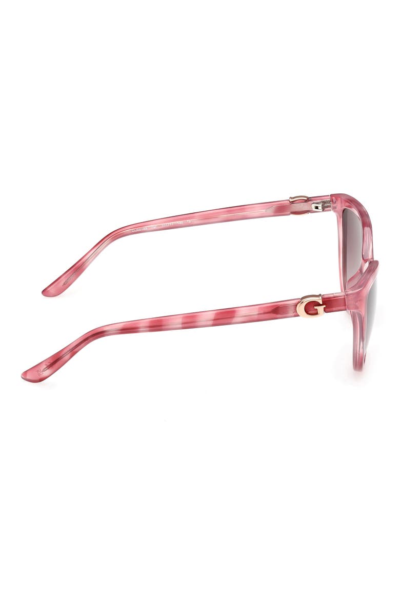 Cat Eye Sunglasses, Alternate, color, PINK / GRADIENT BROWN
