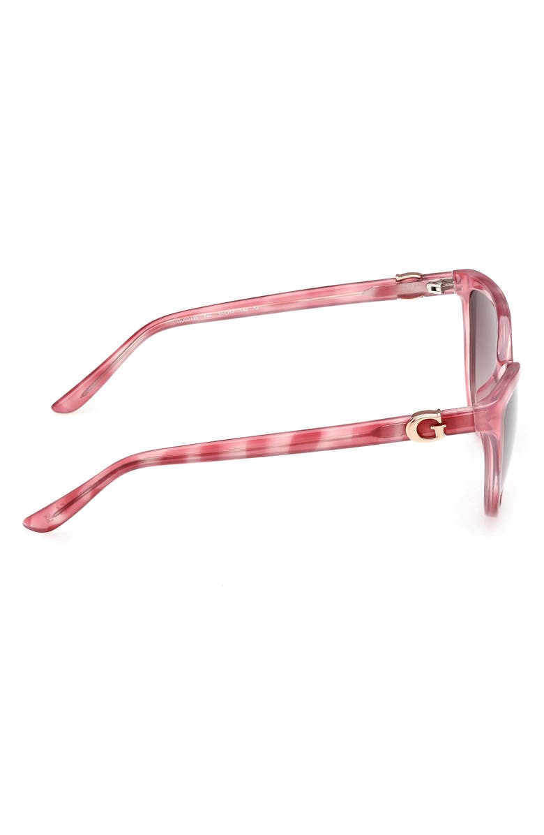 GUESS Cat Eye Sunglasses, Alternate, color, Pink / Gradient Brown