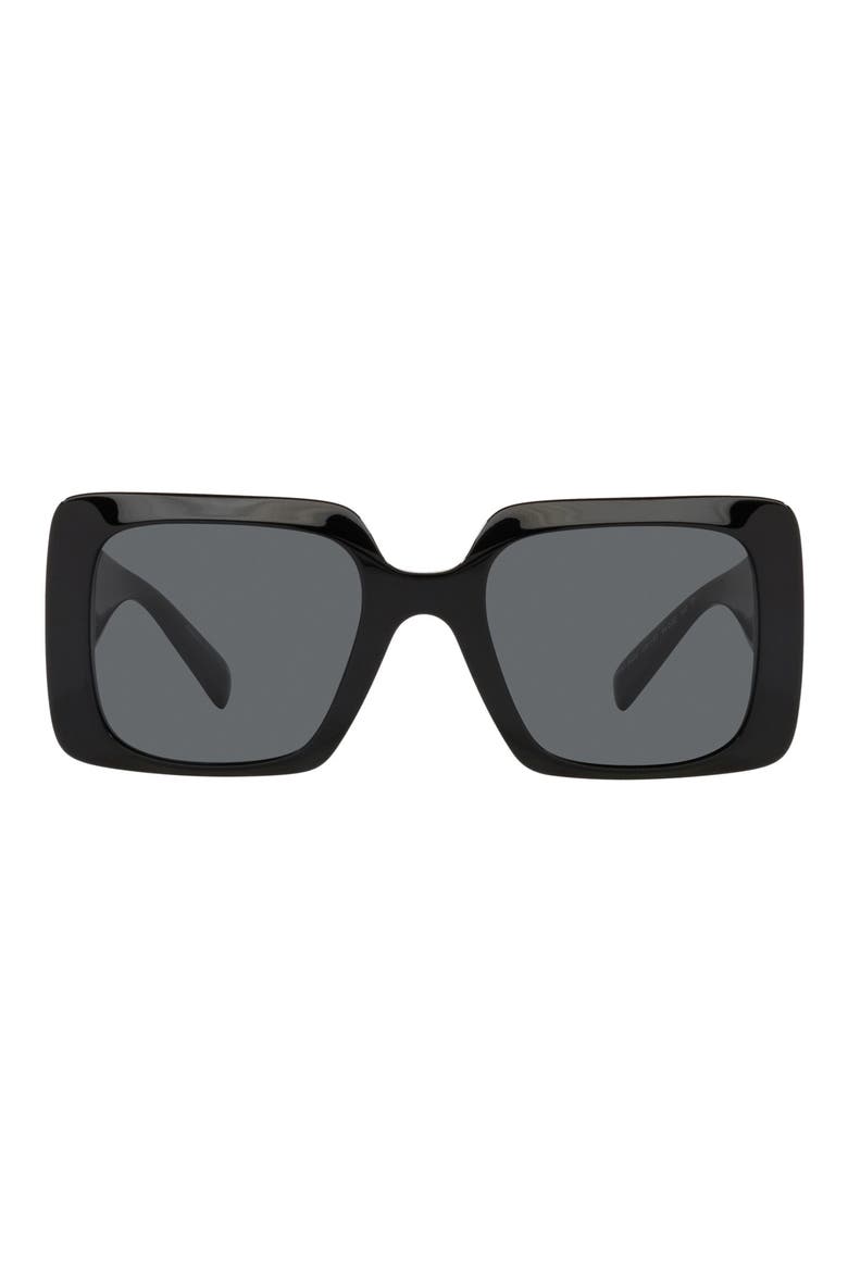 54mm Rectangle Sunglasses, Main, color, BLACK/ DARK GREY