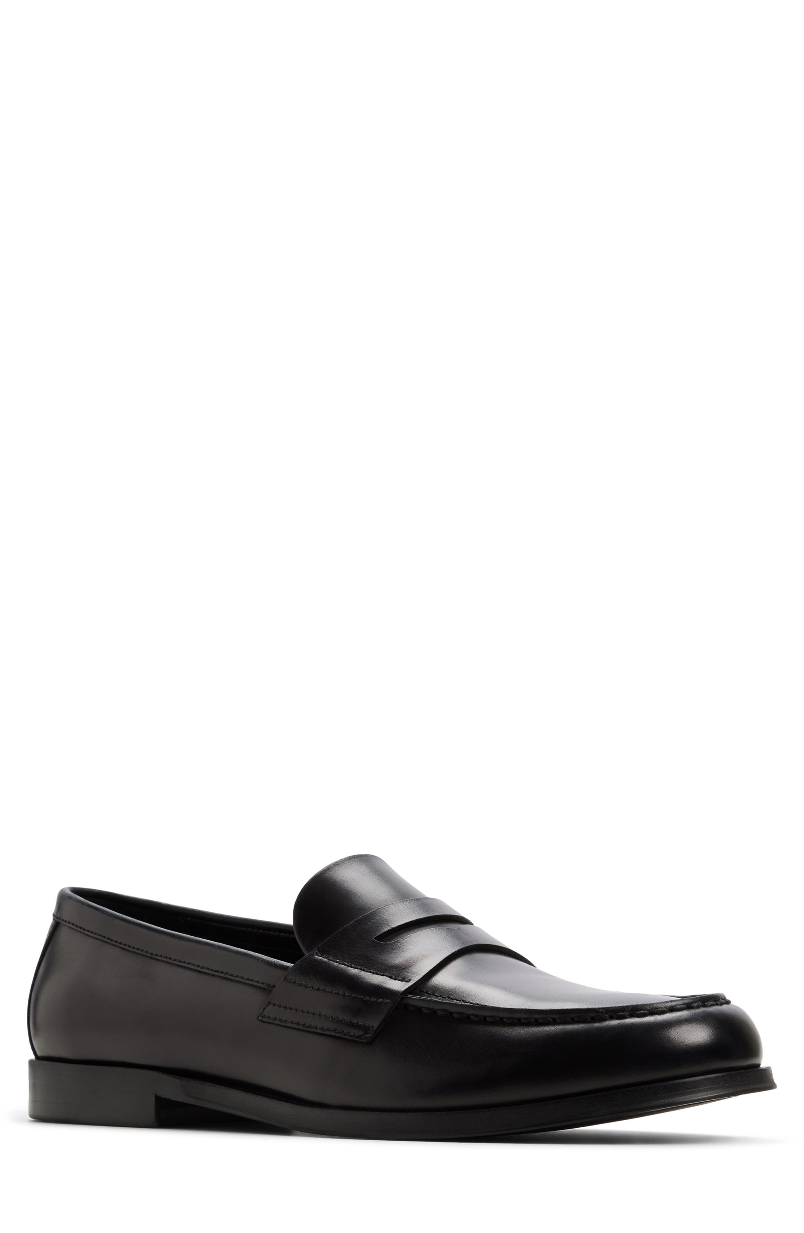 ALDO Keifer Penny Loafer, Main, color, Black