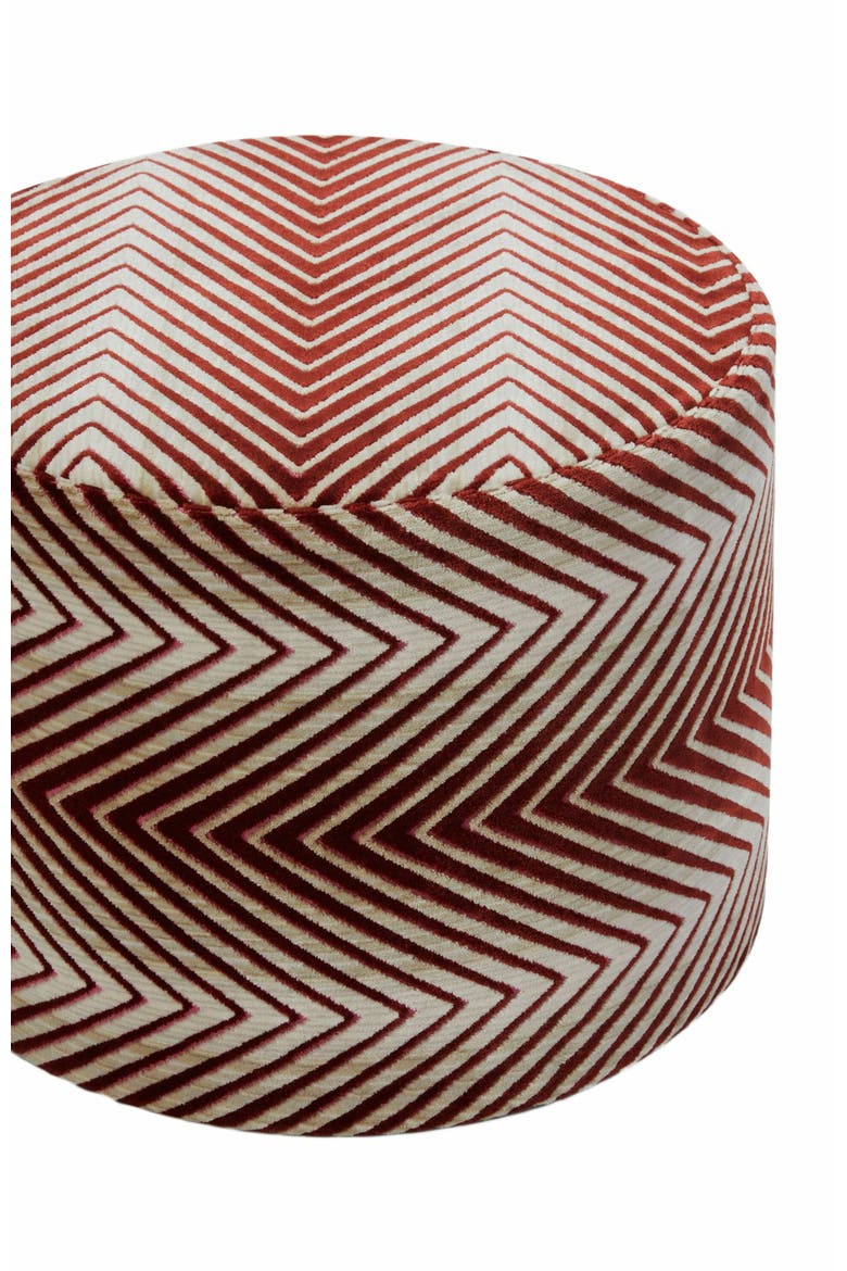 Ziggy Pouffe, 40x30 Cm Cylinder, Alternate, color, Red & Multicoloured