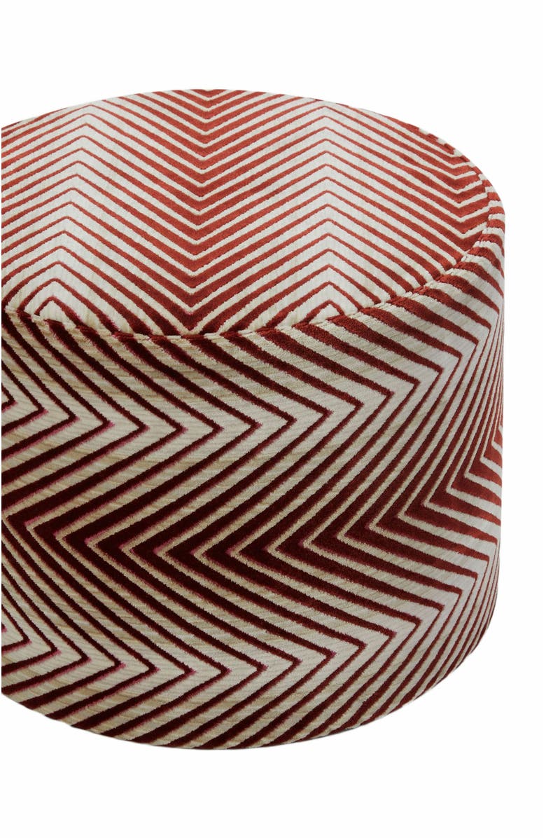 Missoni Home Ziggy Pouffe, 40x30 Cm Cylinder, Alternate, color, Red & Multicoloured