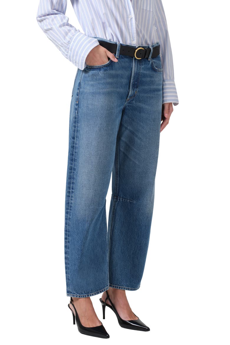 Miro High Waist Barrel Jeans, Alternate, color, PACIFICA