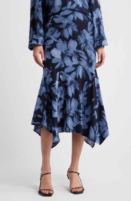 Rails Edwina Floral Asymmetric Midi Skirt