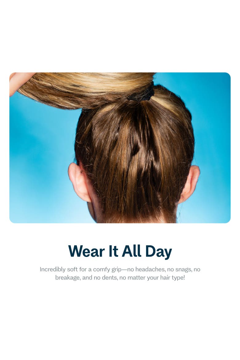 Soft Spiral Hair Bands, Alternate, color, Black
