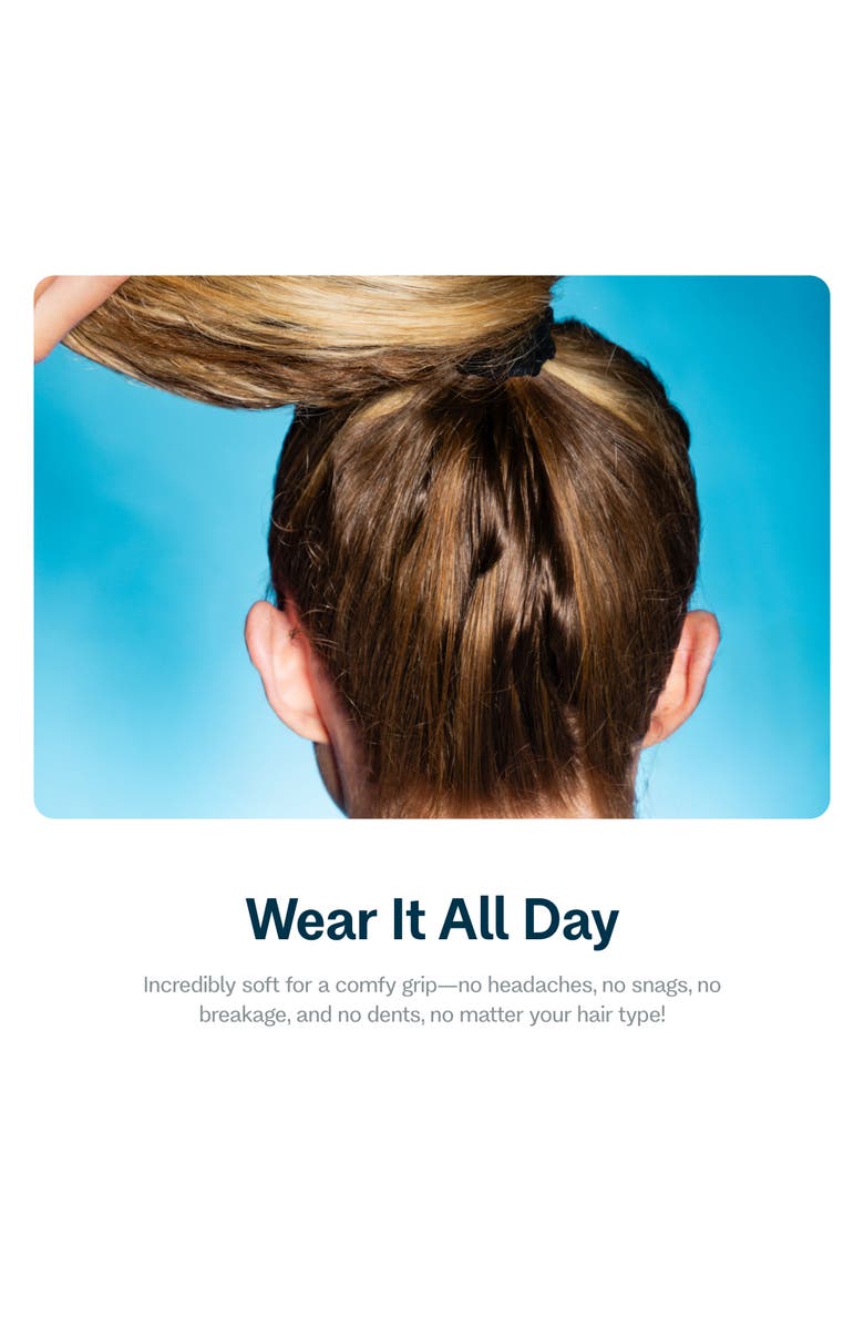 Gimme Beauty Soft Spiral Hair Bands, Alternate, color, Black