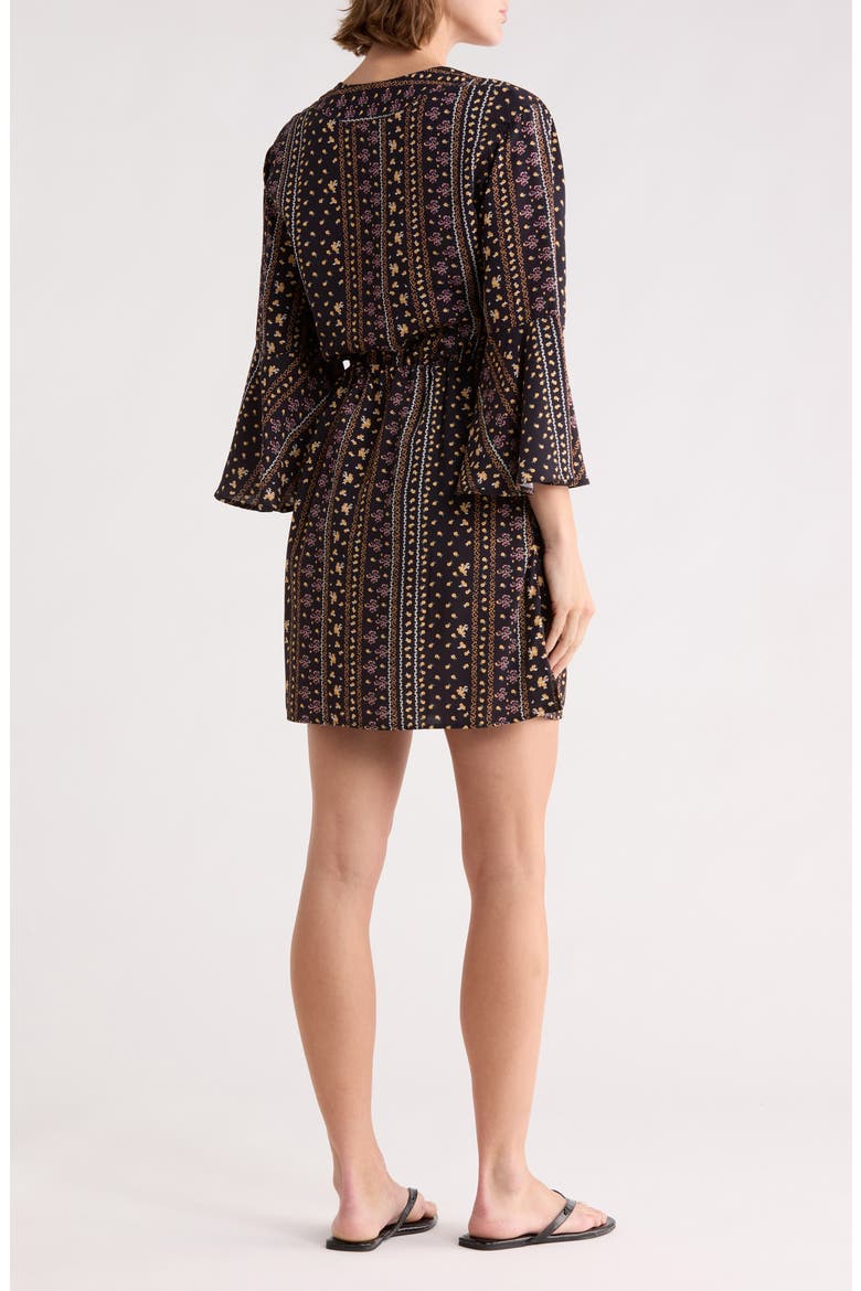 Joy Cover-Up Caftan, Alternate, color, BLACK
