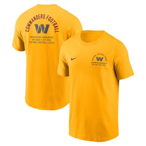 Men's Nike Gold Washington Commanders Split Logo T-Shirt
