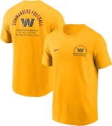 Nike Men's Nike Gold Washington Commanders Split Logo T-Shirt