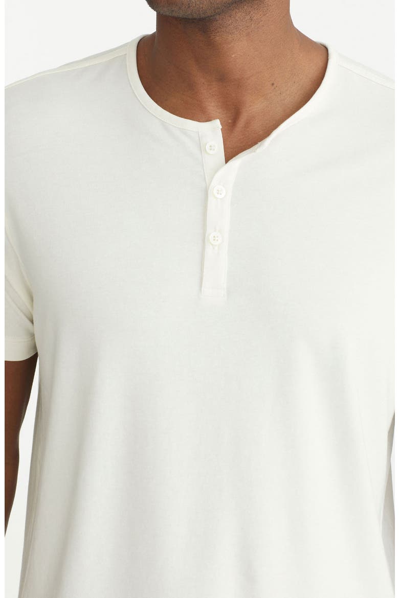 Ecosoft Short Sleeve Henley, Alternate, color, WHITE