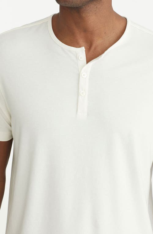Untuckit Ecosoft Short Sleeve Henley In White