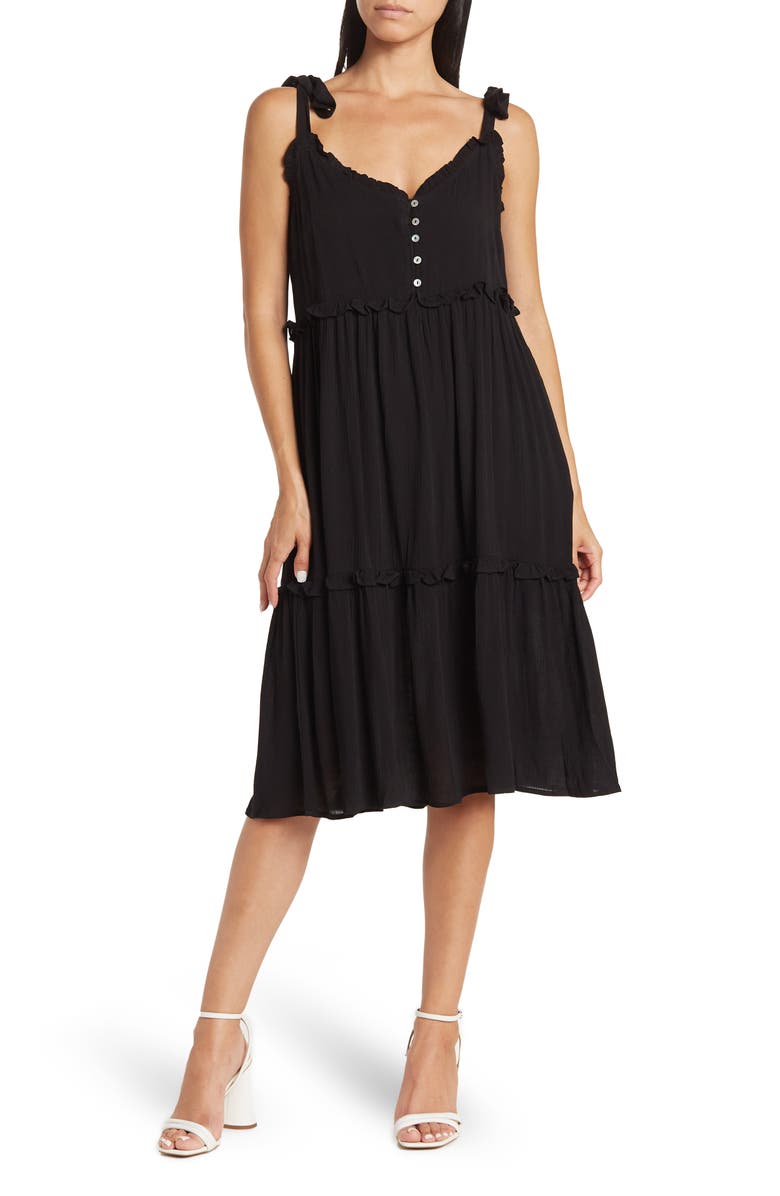 WISHLIST Tie Strap Tank Dress, Main, color, 