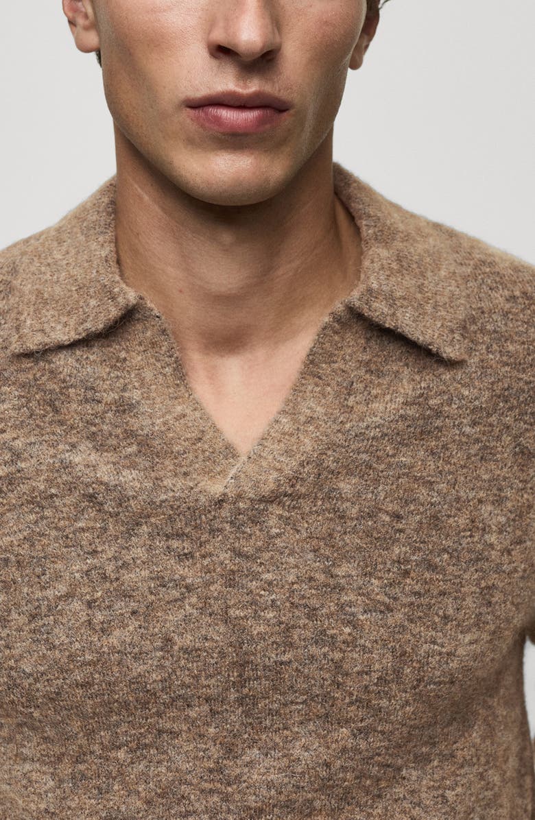 MANGO Knit Polo Sweater, Alternate, color, 