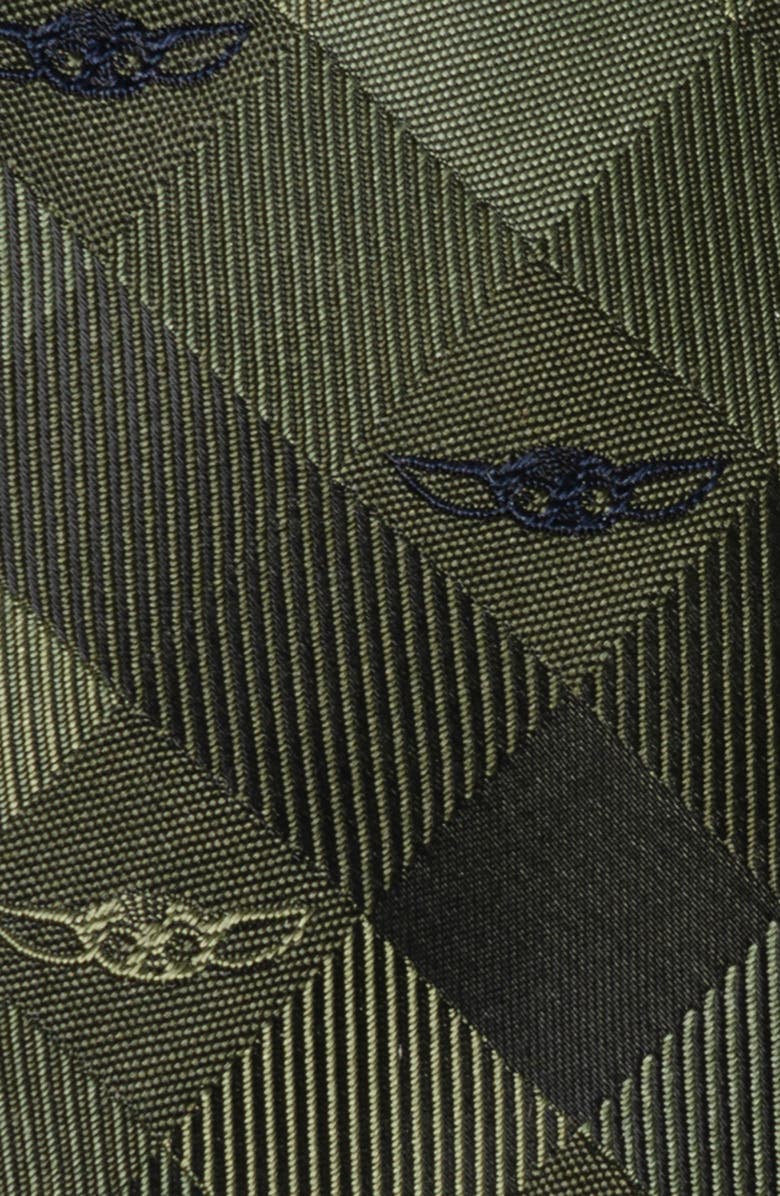 Cufflinks, Inc. Star Wars Grogu Plaid Silk Blend Tie, Alternate, color, Green