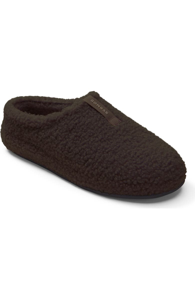 Bombas Sunday Faux Fur Slippers, Main, color, Dark Espresso