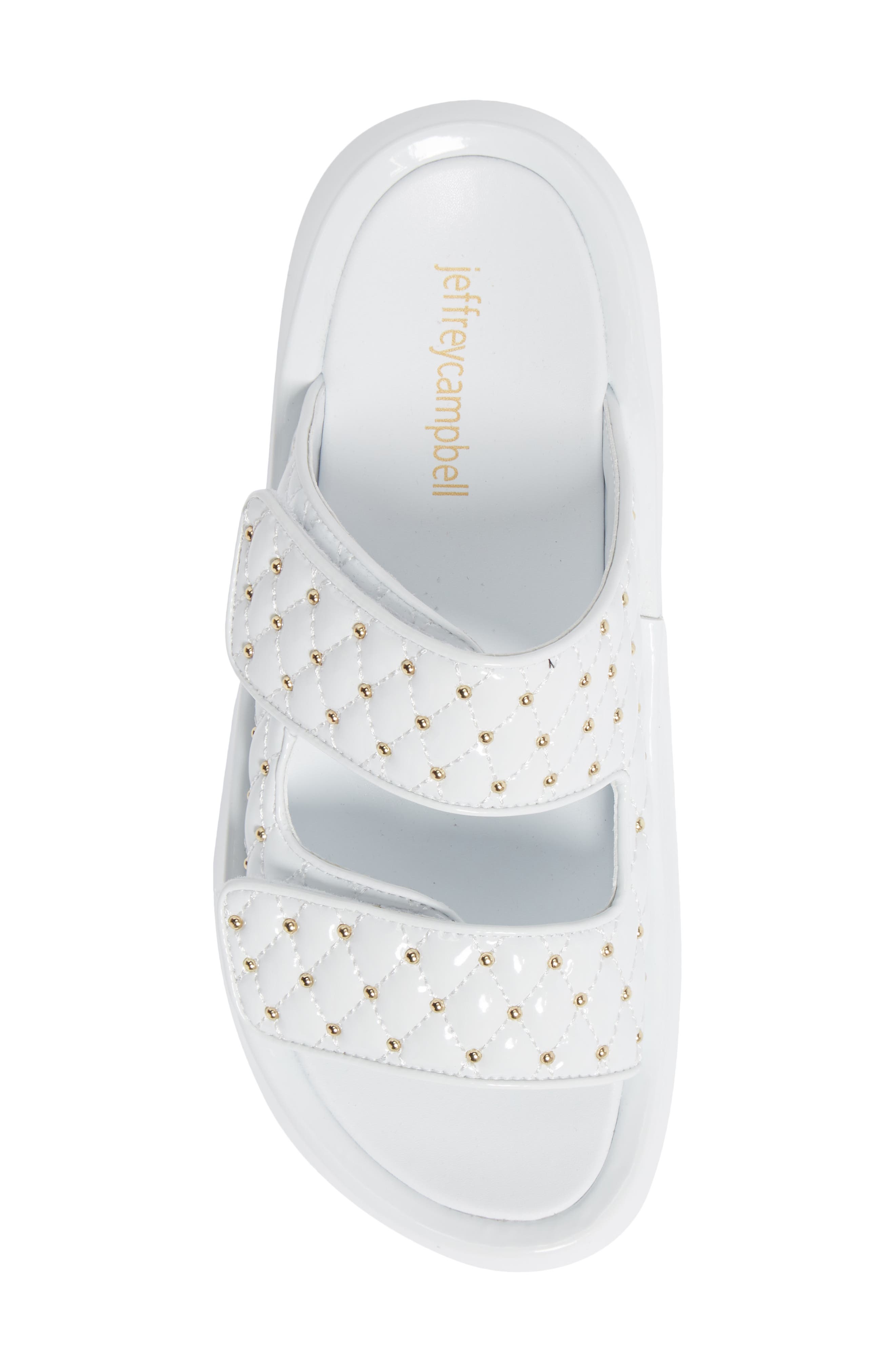 Scaeva Slide Sandal, Alternate, color, WHITE PATENT