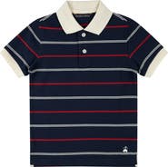 Brooks Brothers Kids' Stripe Stretch Cotton Piqué Polo