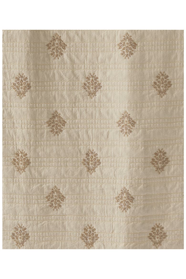 Embroidered Matelasse Bed Coverlet, Alternate, color, Ivory Medallion Floral